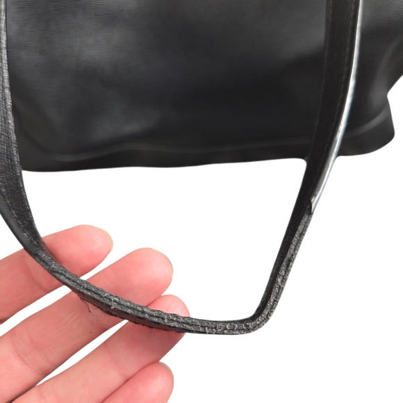 Coach Saffiano Leather City Tote Black Leather Tote Bag - Picture 4 of 10